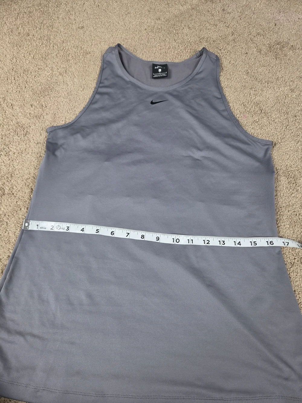 Nike Gray Racerback Athletic Tank Top